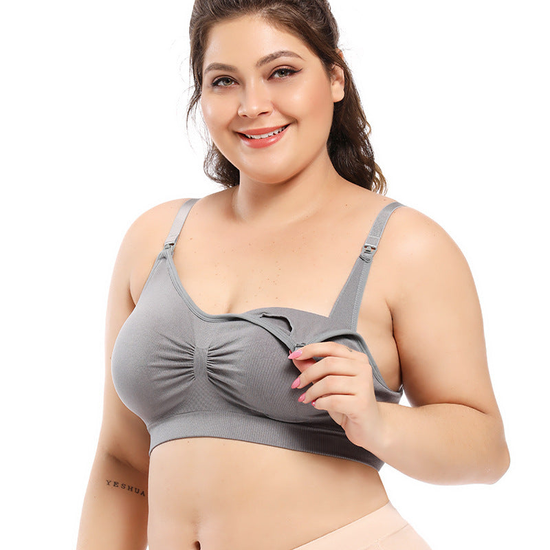 2 pzs | Sujetador de lactancia sin aros – con copa completa y talla grande