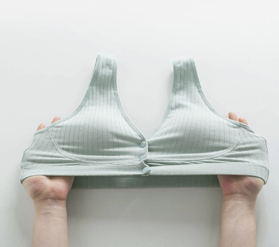 2 PCS | Sujetador Premamá de Algodón – Lactancia Cómoda y Transpirable