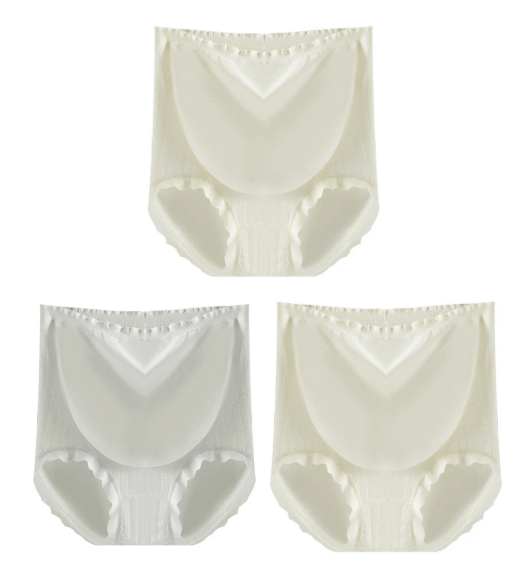 3 PCS | Braguita Premamá Alta de Algodón – Transpirable, Sin Marcas y de Gran Talla