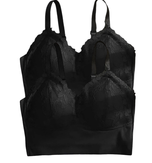 2PCS Sujetador sin aros de seda fría | Comodidad, sujeción y efecto reductor