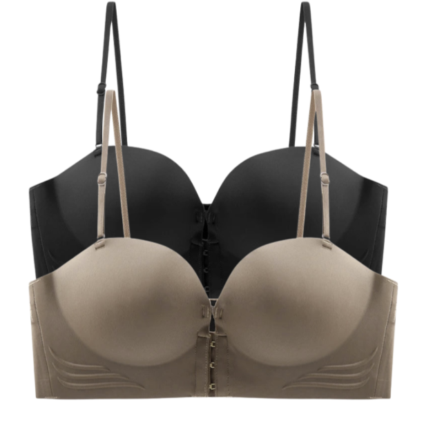 2 PCS | Sujetador Invisible sin Tirantes con Push-Up y Cierre Frontal