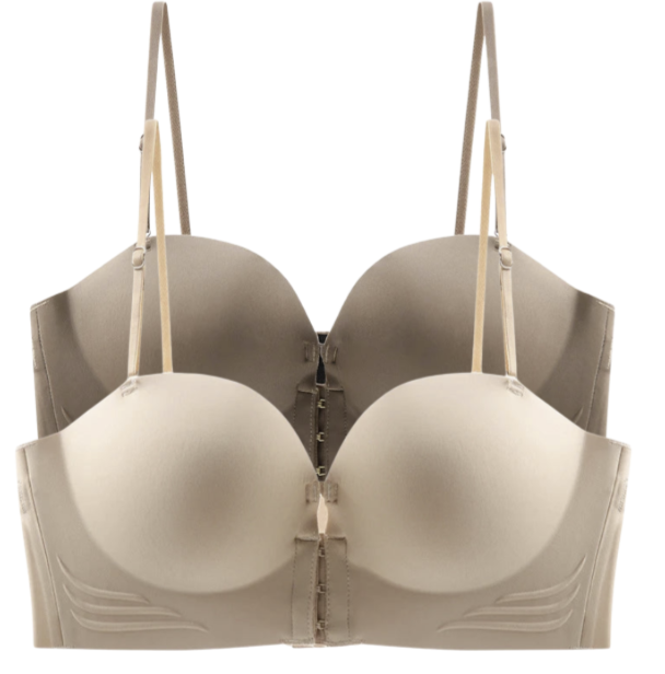 2 PCS | Sujetador Invisible sin Tirantes con Push-Up y Cierre Frontal