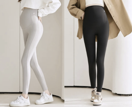 2 PCS | Leggings Premamá con Soporte Abdominal
