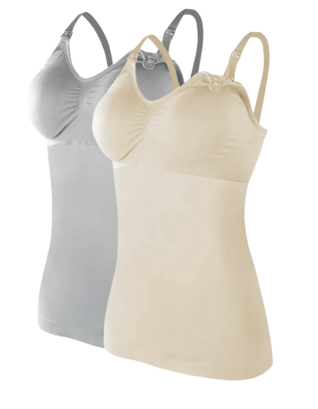 2 PCS | Top de Lactancia Tirantes – Maternidad & Lactancia