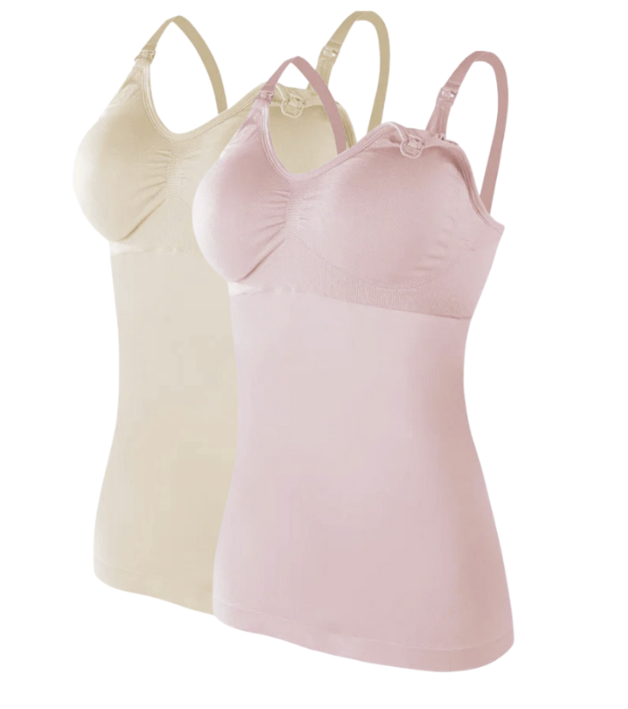 2 PCS | Top de Lactancia Tirantes – Maternidad & Lactancia