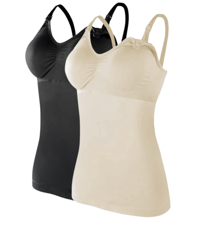 2 PCS | Top de Lactancia Tirantes – Maternidad & Lactancia