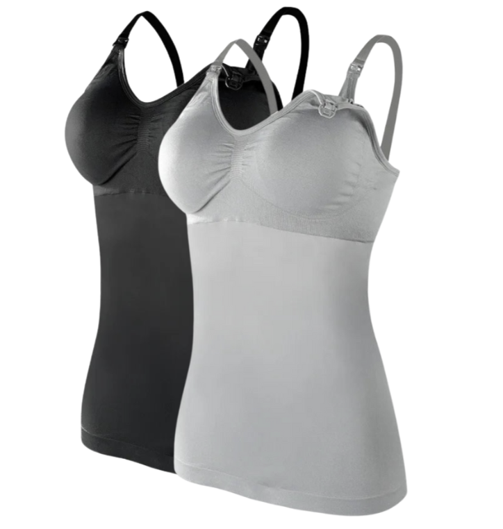 2 PCS | Top de Lactancia Tirantes – Maternidad & Lactancia