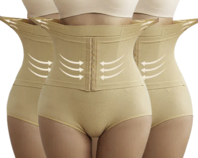 3 PCS | Braga Faja Alta Mujer - Control Firme y Compresión Abdominal