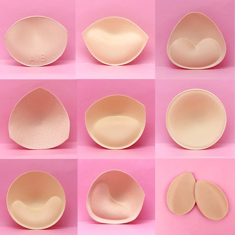 Pack de 6 almohadillas (3 pares) para sujetador | Relleno extraíble tipo push-up