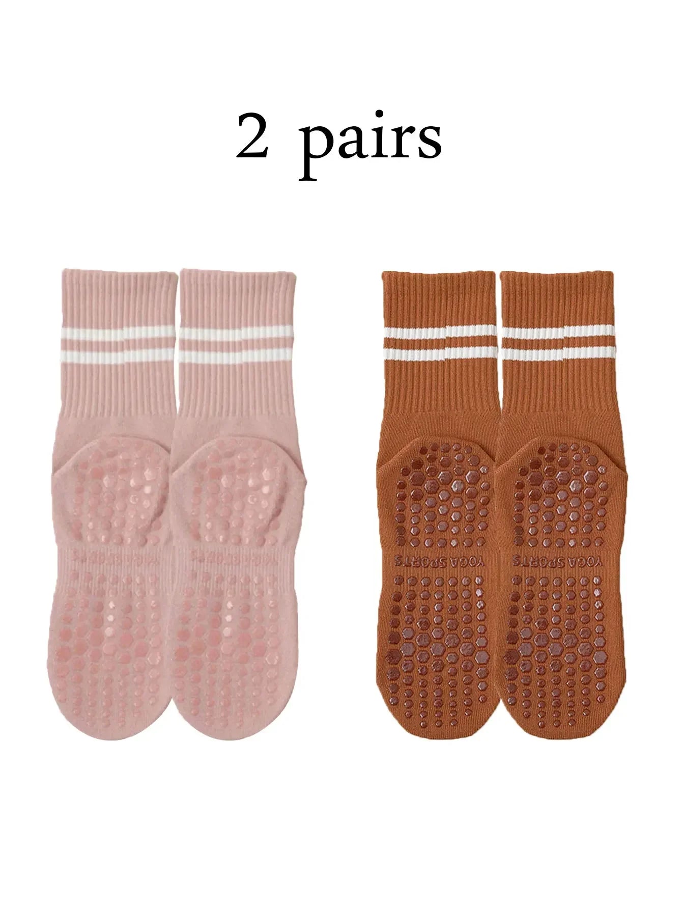 Pack de Calcetines Antideslizantes Pilates & Yoga