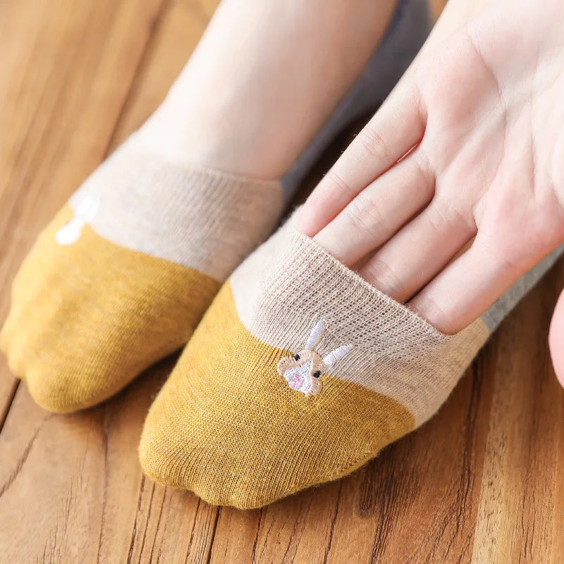 6 Pares calcetines invisibles, antideslizantes.