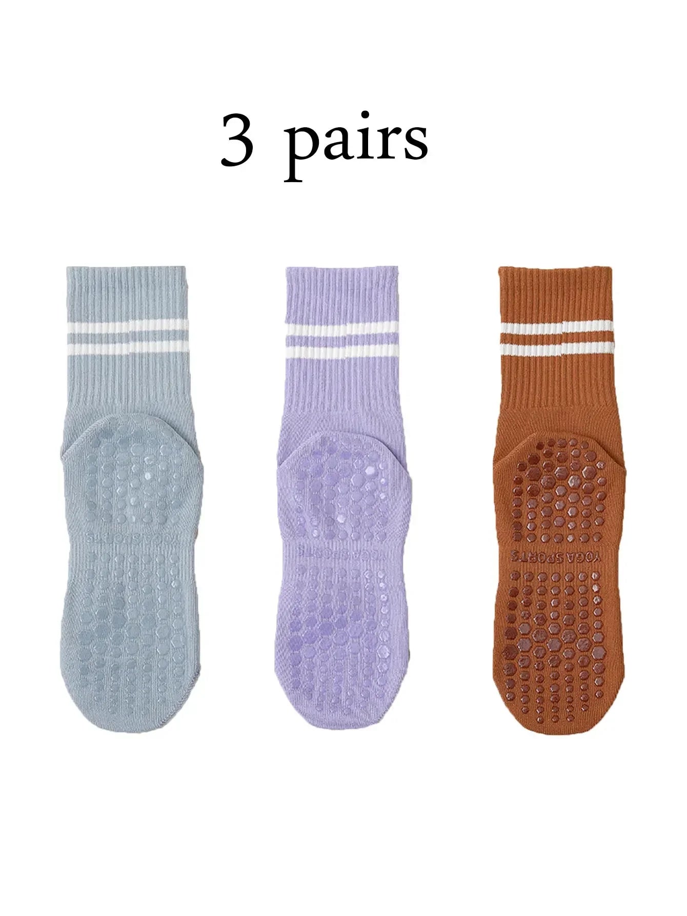 Pack de Calcetines Antideslizantes Pilates & Yoga