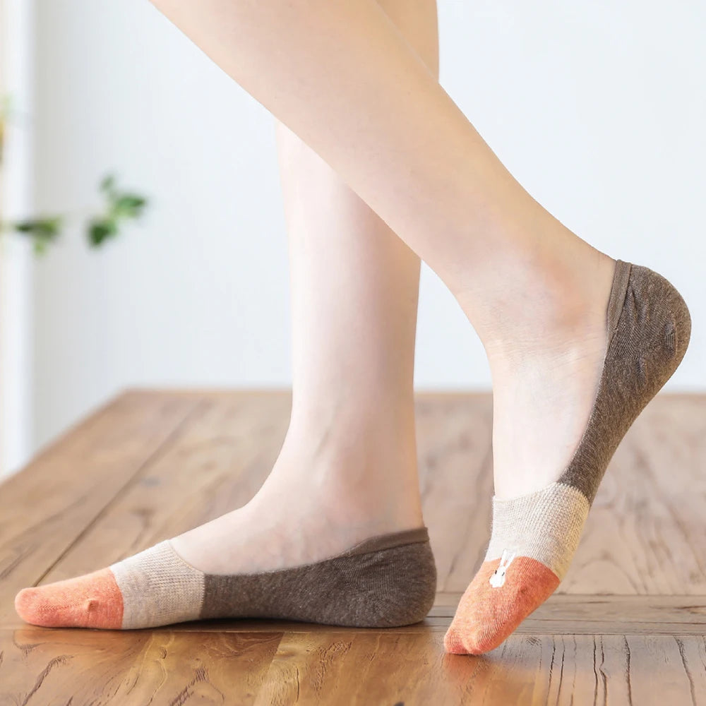 6 Pares calcetines invisibles, antideslizantes.