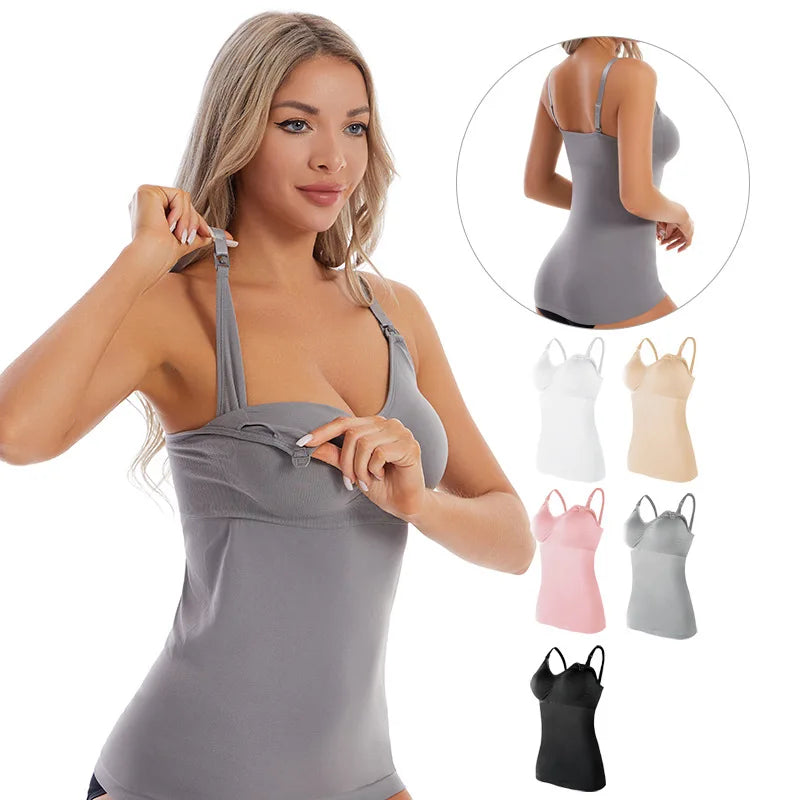 2 PCS | Top de Lactancia Tirantes – Maternidad & Lactancia