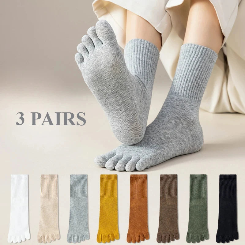 Pack de 3 pares de calcetines con dedos para mujer – comodidad, libertad y ajuste perfecto