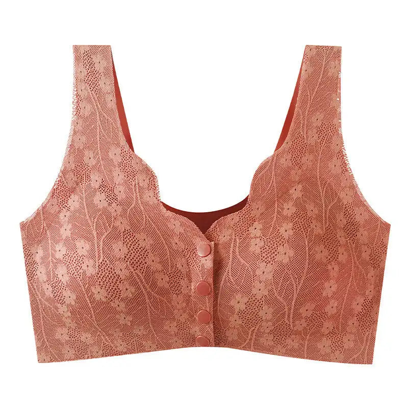 2 PCS | Sujetador Sin Aros con Cierre Frontal – Push Up, Transpirable y Cómodo