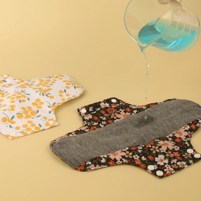 5 PCS | Compresas Reutilizables Antideslizantes con Forro + bolsa impermeable