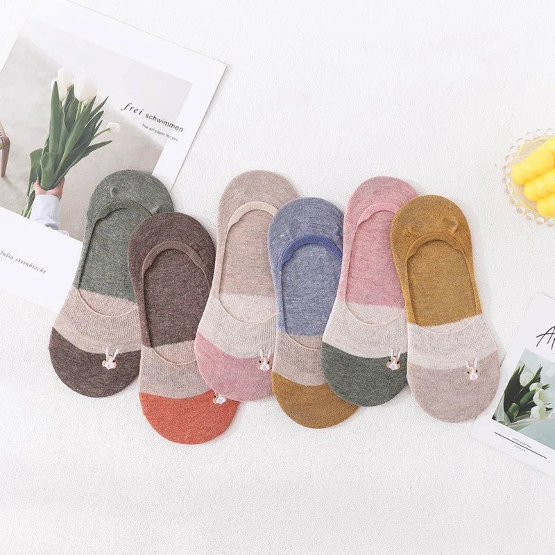 6 Pares calcetines invisibles, antideslizantes.