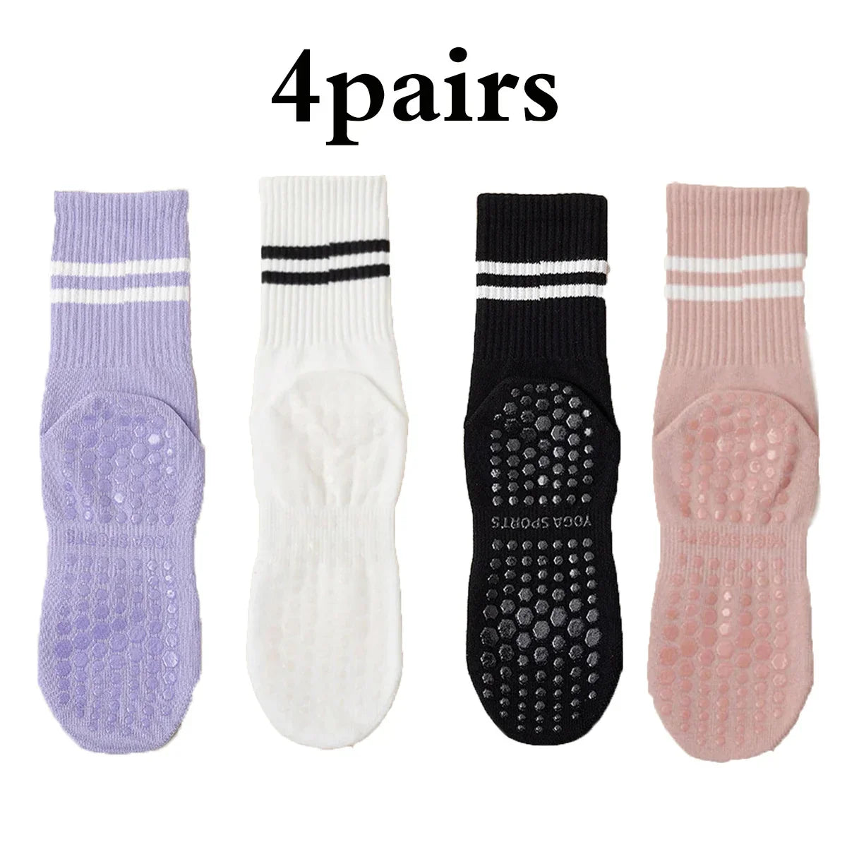 Pack de Calcetines Antideslizantes Pilates & Yoga