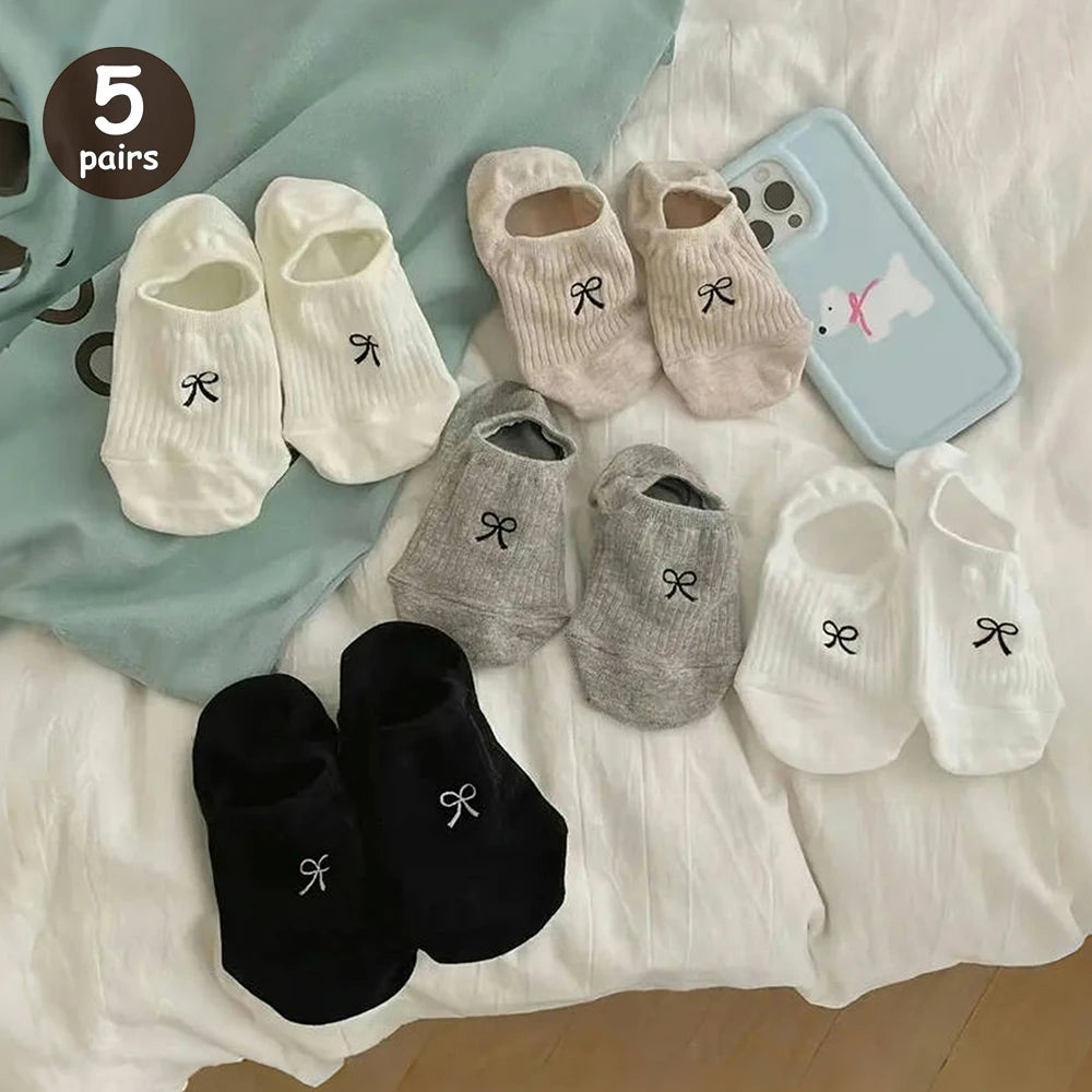 Pack de 5 pares de calcetines para mujer – corte bajo