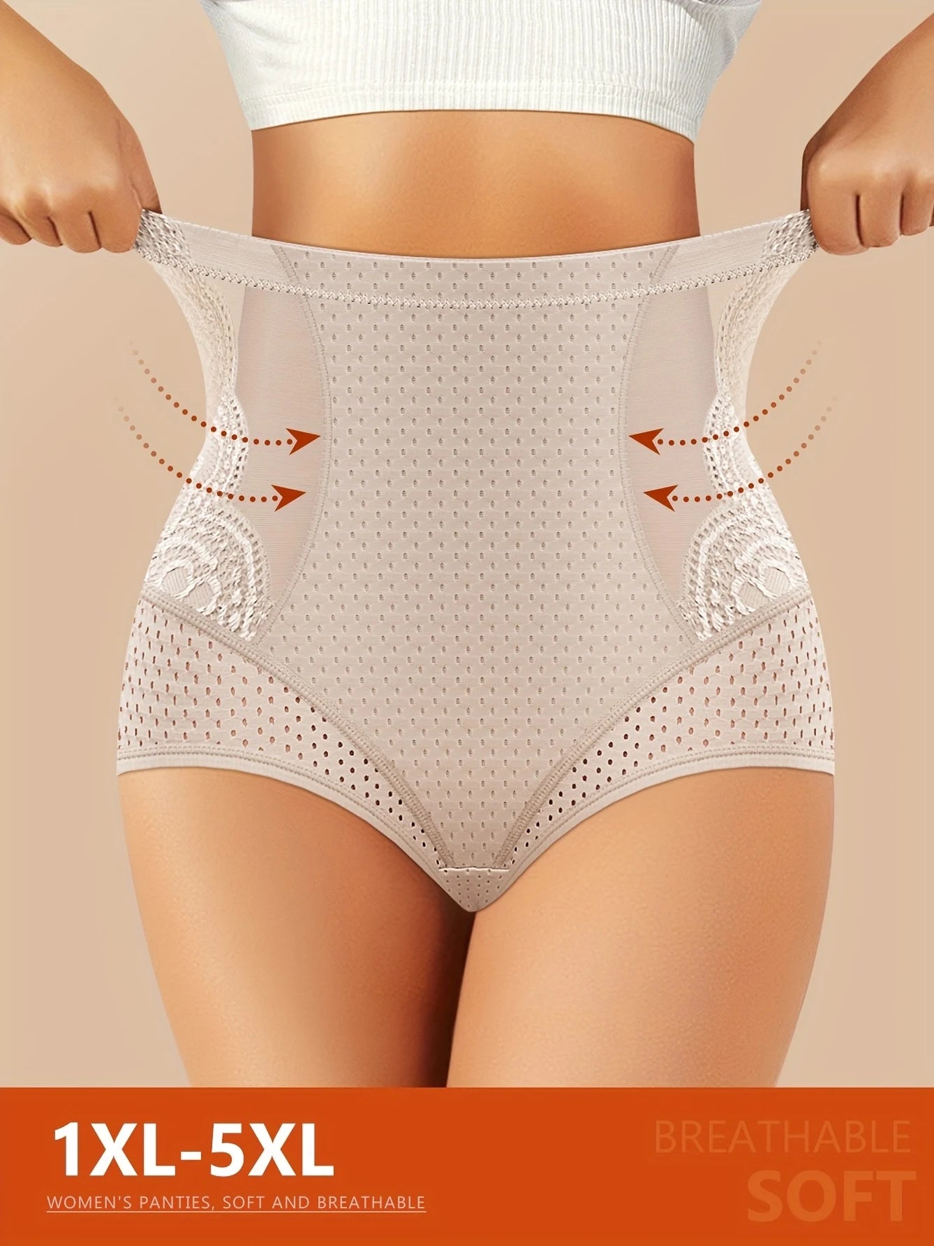 Braguitas control de abdómen – tallas grandes (1XL a 5XL)