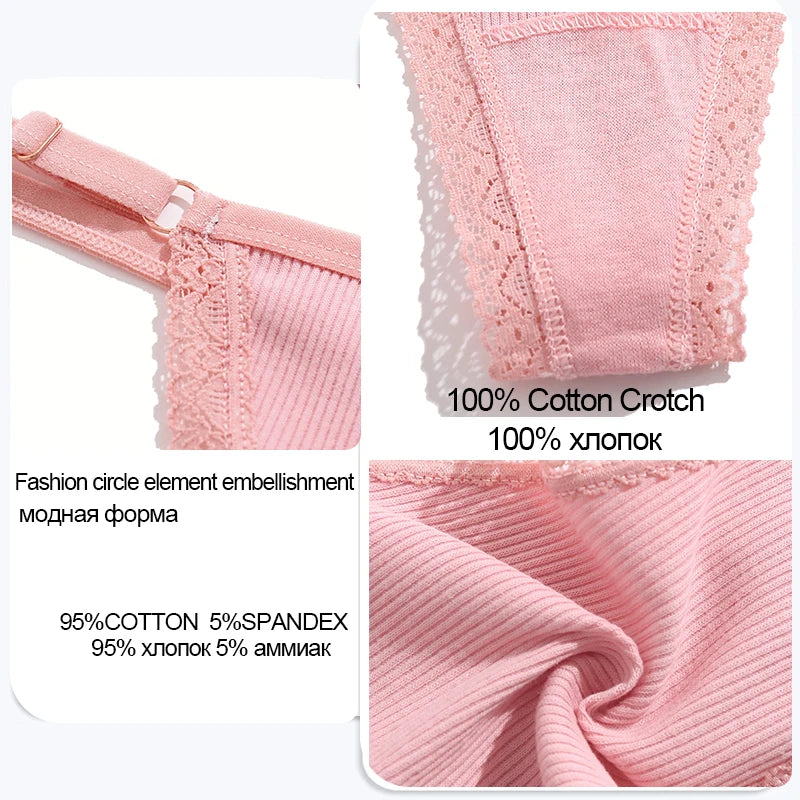 Pack de 5 tangas de algodón para mujer – estilo básico y cómodo