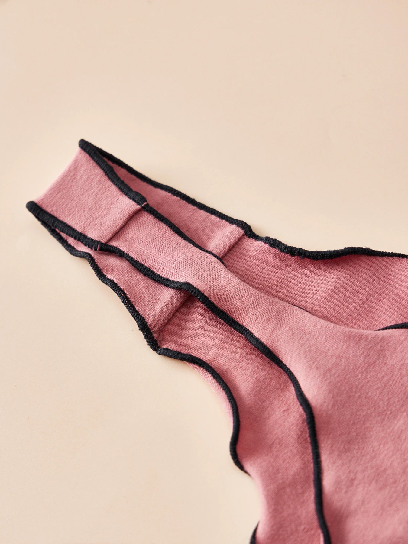 4 PCS | Tanga de algodón para mujer – Tiro bajo, diseño sexy y cómodo