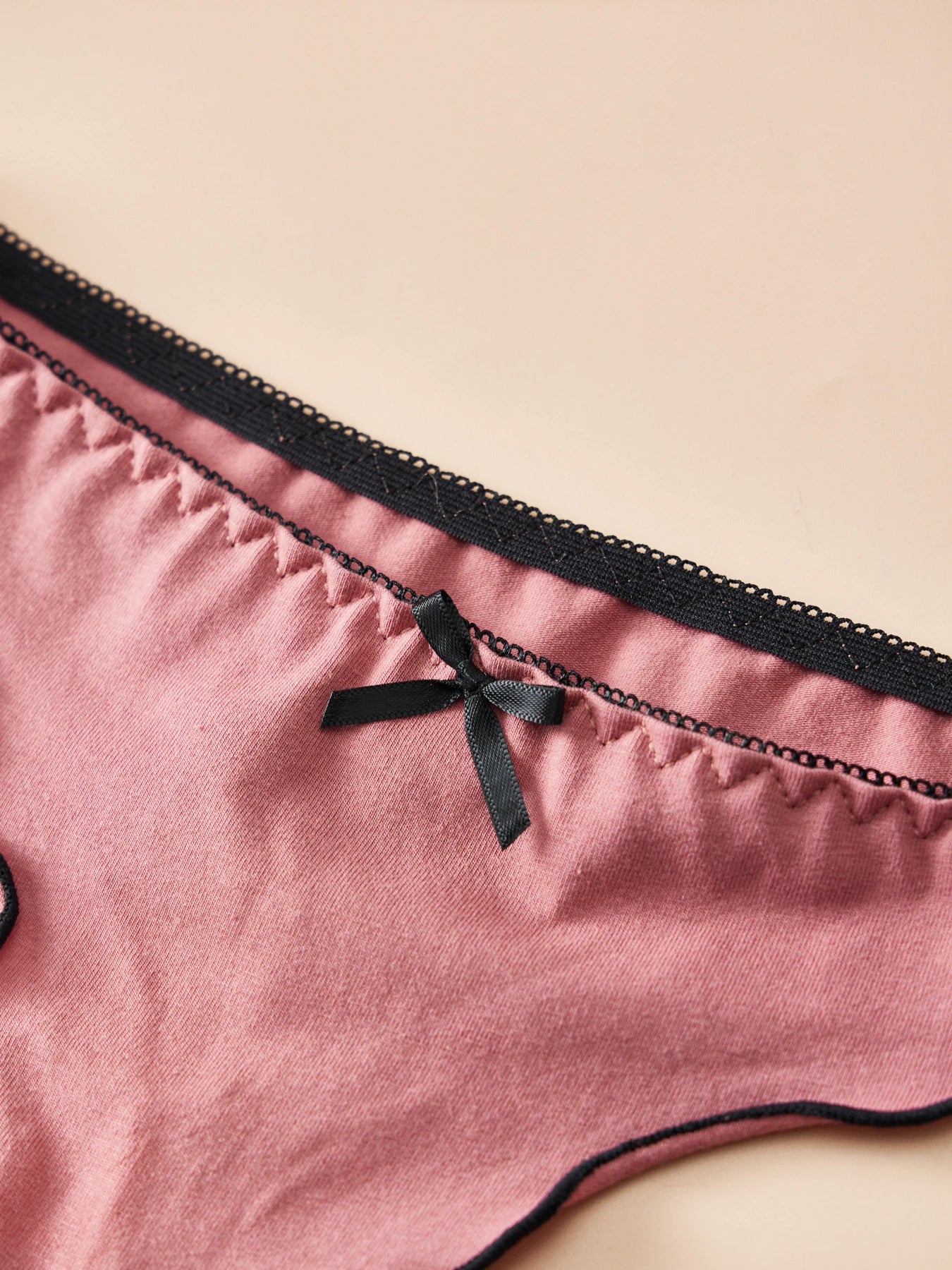4 PCS | Tanga de algodón para mujer – Tiro bajo, diseño sexy y cómodo