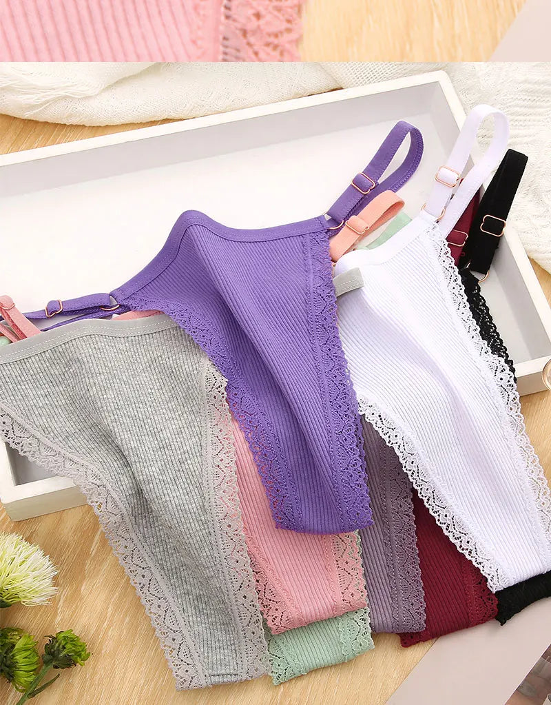 Pack de 5 tangas de algodón para mujer – estilo básico y cómodo