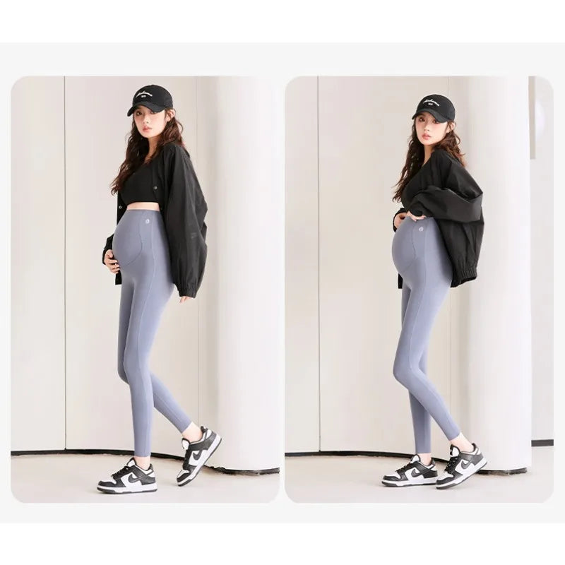 2 PCS | Leggings Premamá con Soporte Abdominal
