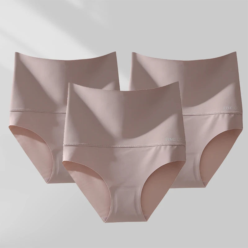 3PCS Braguita de talle alto para mujer – suave, elástica y discreta