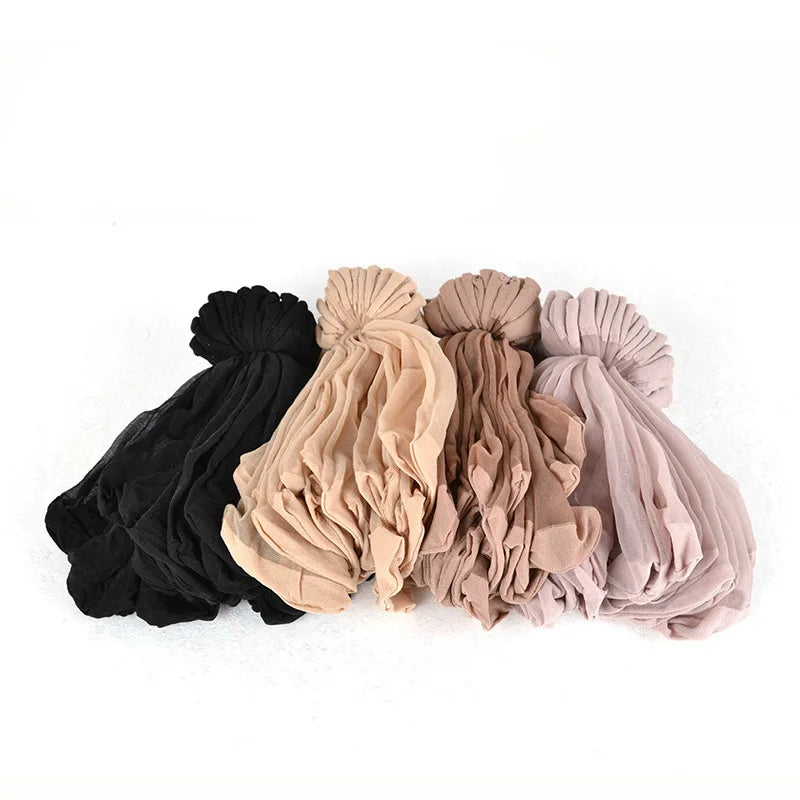Pack de 10 pares de calcetines tipo seda para mujer – finos, frescos y elegantes