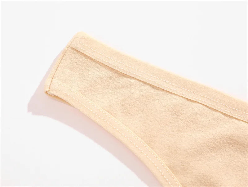 Pack 4 Tangas de Algodón para Mujer | Corte Bajo y Cintura en V