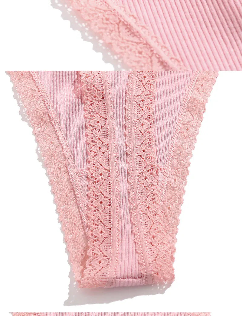 Pack de 5 tangas de algodón para mujer – estilo básico y cómodo