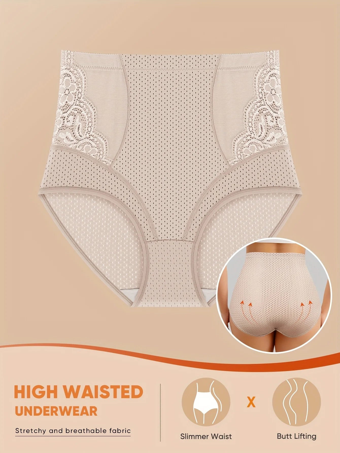 Braguitas control de abdómen – tallas grandes (1XL a 5XL)