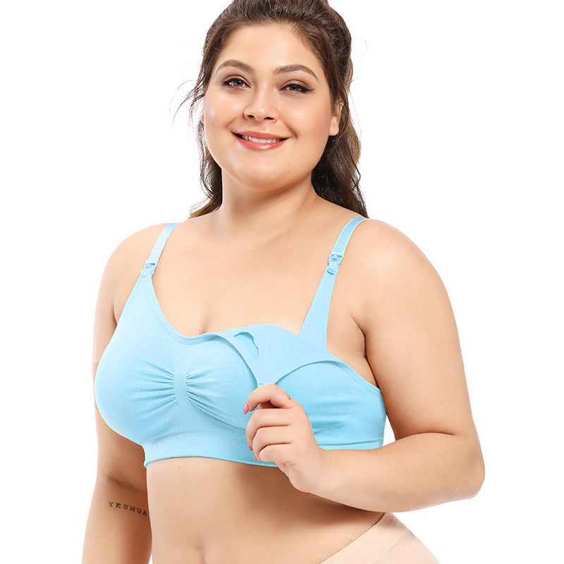 2 pzs | Sujetador de lactancia sin aros – con copa completa y talla grande