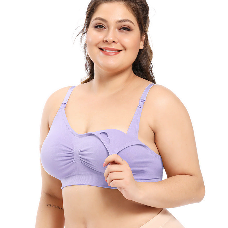 2 pzs | Sujetador de lactancia sin aros – con copa completa y talla grande