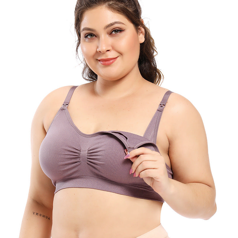 2 pzs | Sujetador de lactancia sin aros – con copa completa y talla grande