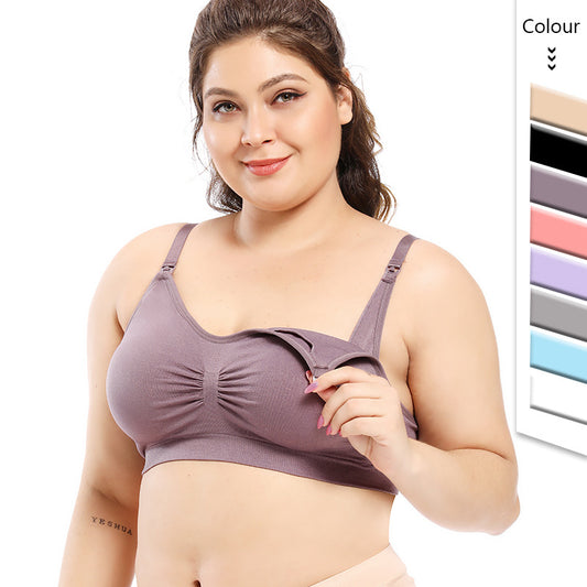 2 pzs | Sujetador de lactancia sin aros – con copa completa y talla grande