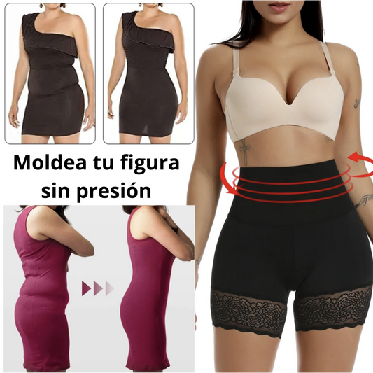 2 PCS | Pantalón faja moldeadora cintura alta – Control firme, efecto reductor y realce de glúteos