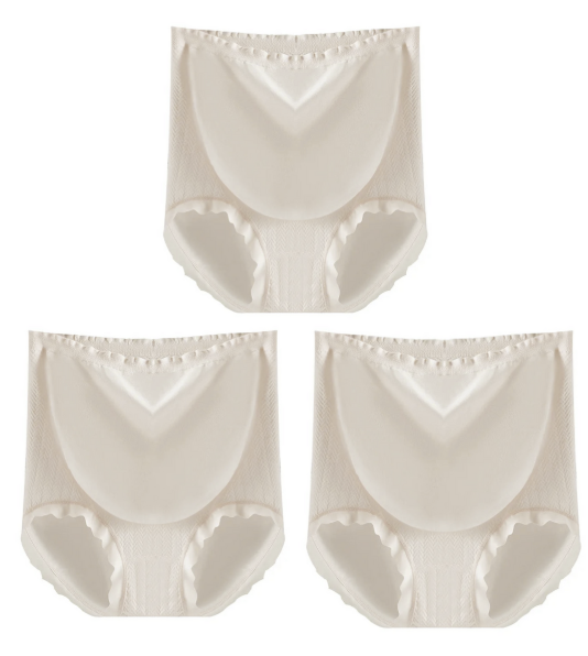 3 PCS | Braguita Premamá Alta de Algodón – Transpirable, Sin Marcas y de Gran Talla