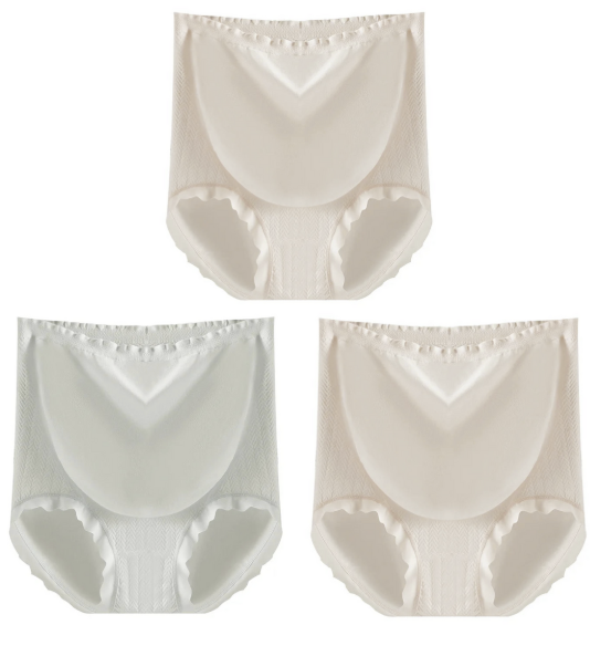 3 PCS | Braguita Premamá Alta de Algodón – Transpirable, Sin Marcas y de Gran Talla