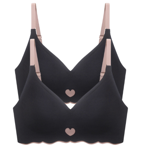 Pack 2 pcs | Sujetador Bralette Sin Costuras | Cómodo, Ligero y Sin Aros