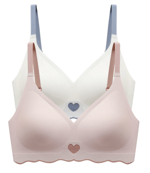 Pack 2 pcs | Sujetador Bralette Sin Costuras | Cómodo, Ligero y Sin Aros