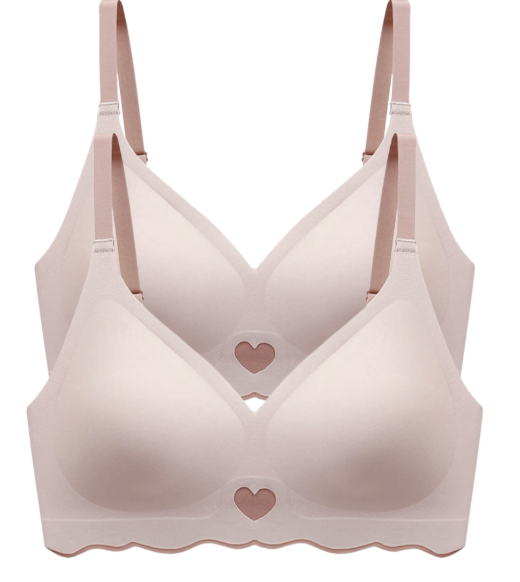 Pack 2 pcs | Sujetador Bralette Sin Costuras | Cómodo, Ligero y Sin Aros