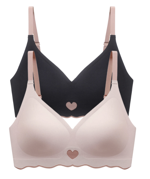 Pack 2 pcs | Sujetador Bralette Sin Costuras | Cómodo, Ligero y Sin Aros