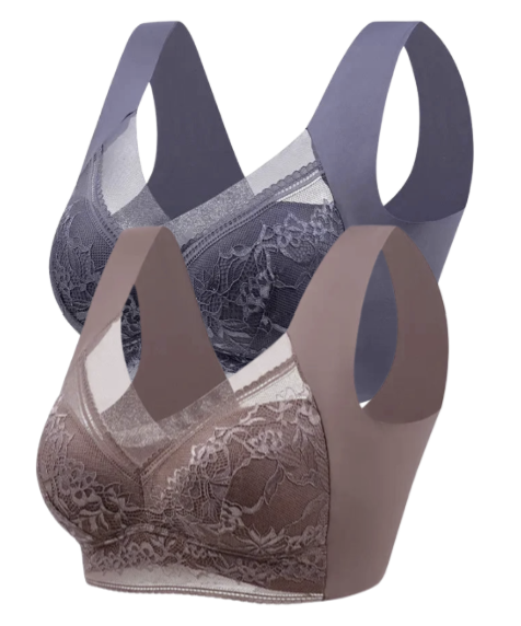 2PCS | Sujetador sin aros de talla grande