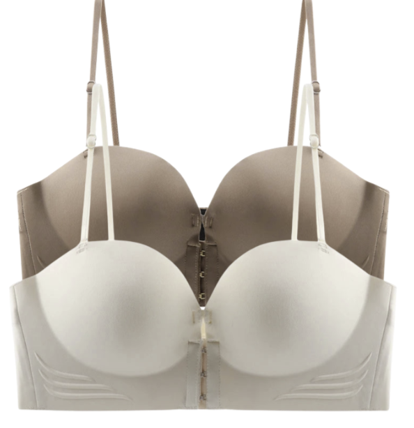 2 PCS | Sujetador Invisible sin Tirantes con Push-Up y Cierre Frontal