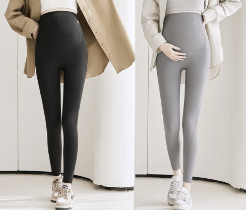 2 PCS | Leggings Premamá con Soporte Abdominal