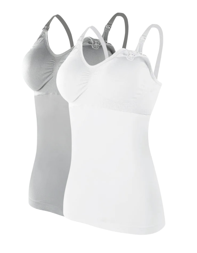 2 PCS | Top de Lactancia Tirantes – Maternidad & Lactancia
